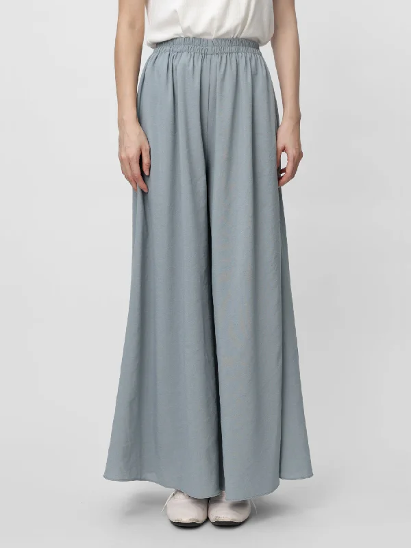 Elastic Waist Wide Leg Pants