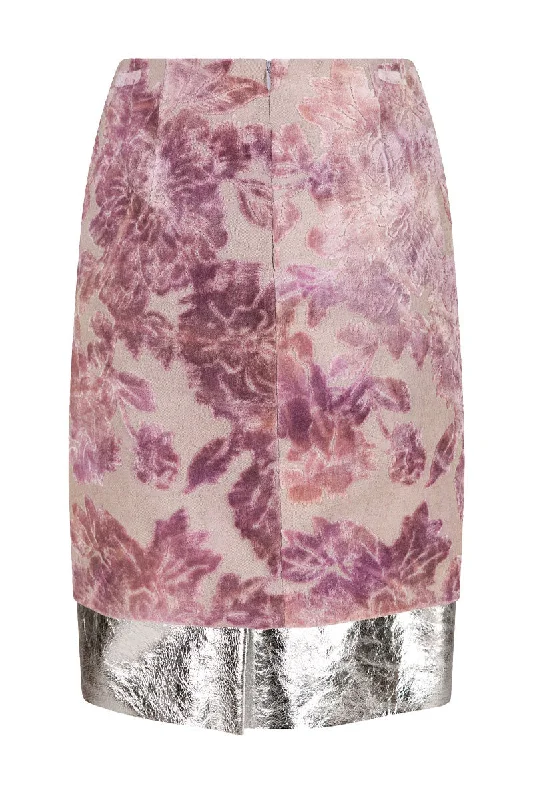 Salbina Velvet Brocade Skirt