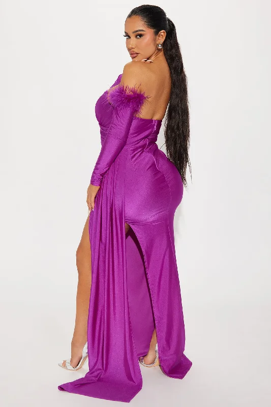 Celeste Mermaid Gown - Magenta