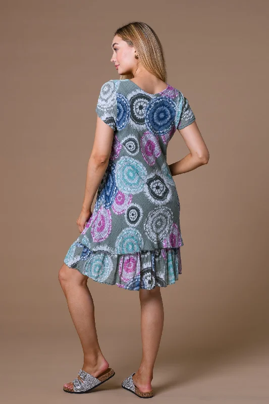 Circle Print Dress