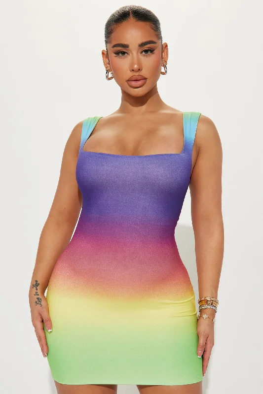 Michelle Multi Mini Dress - Multi Color