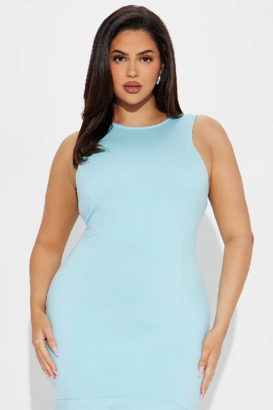 My Cup of Tea Midi Dress - Light Blue