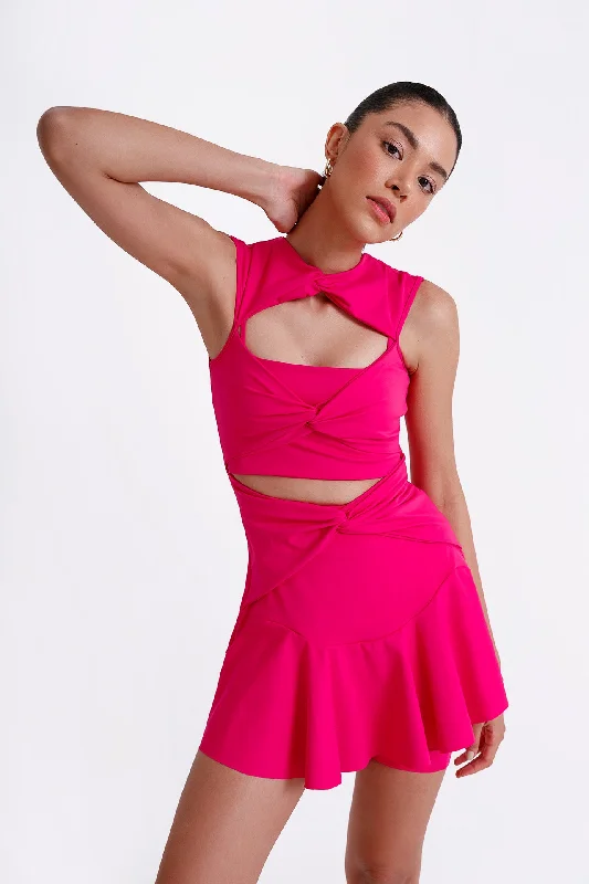 Lauren Dress Fuchsia